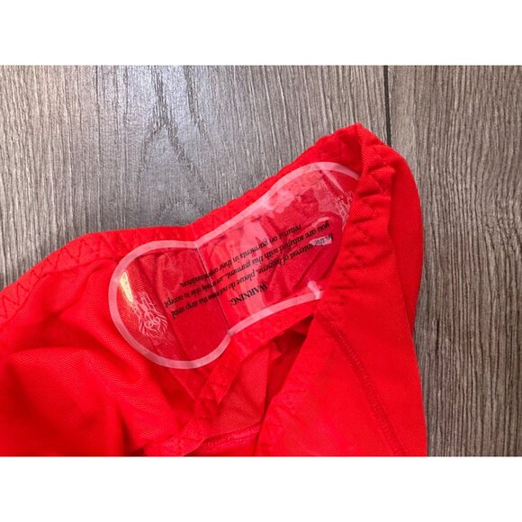 We Are HAH x Revolve NWT Under The Wire Mesh Bodysuit in Blood Orange - Picture 8 of 12